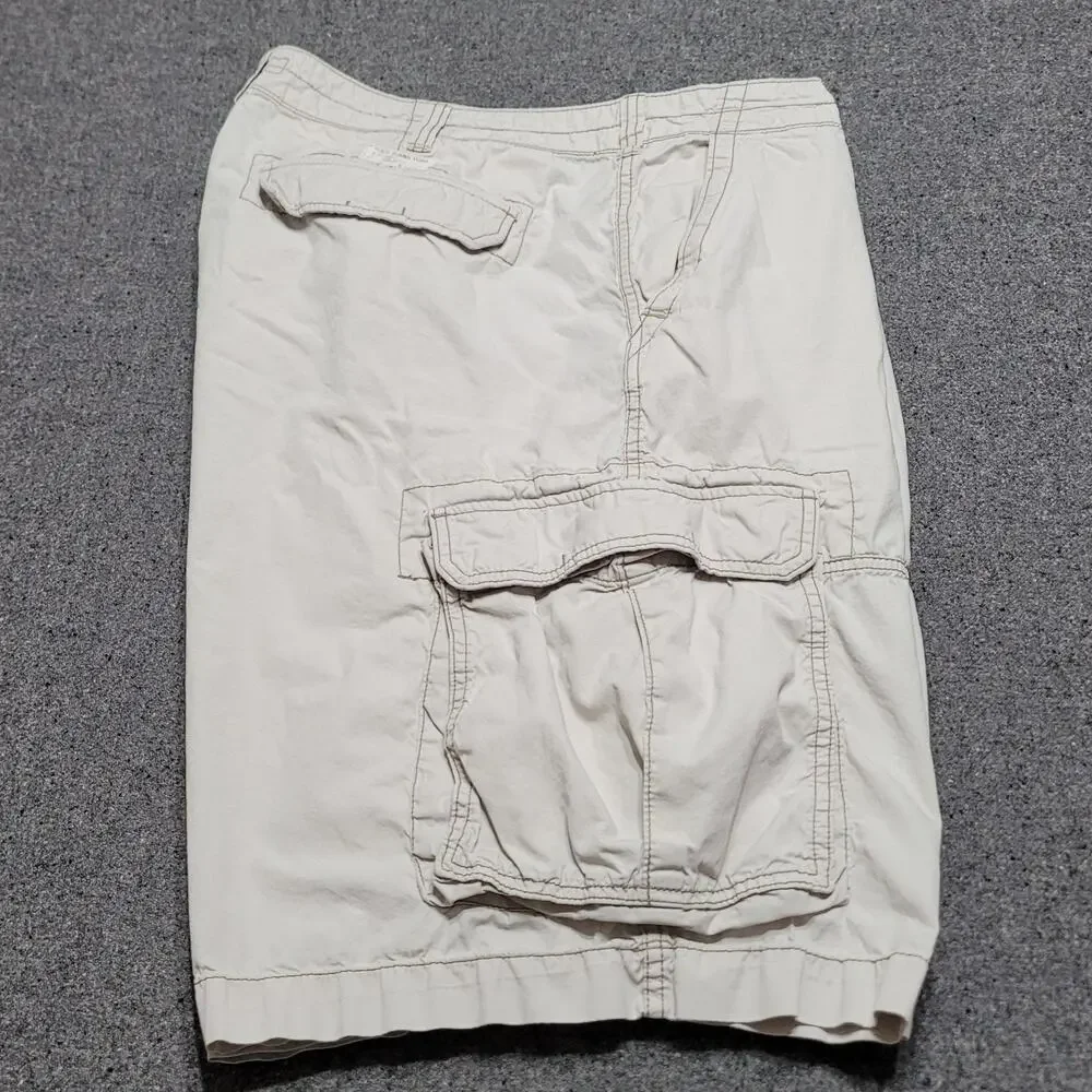 Vintage Y2K Polo Jeans Co Shorts Mens 40 Tan Ralph Lauren Cargo Baggy Streetwear